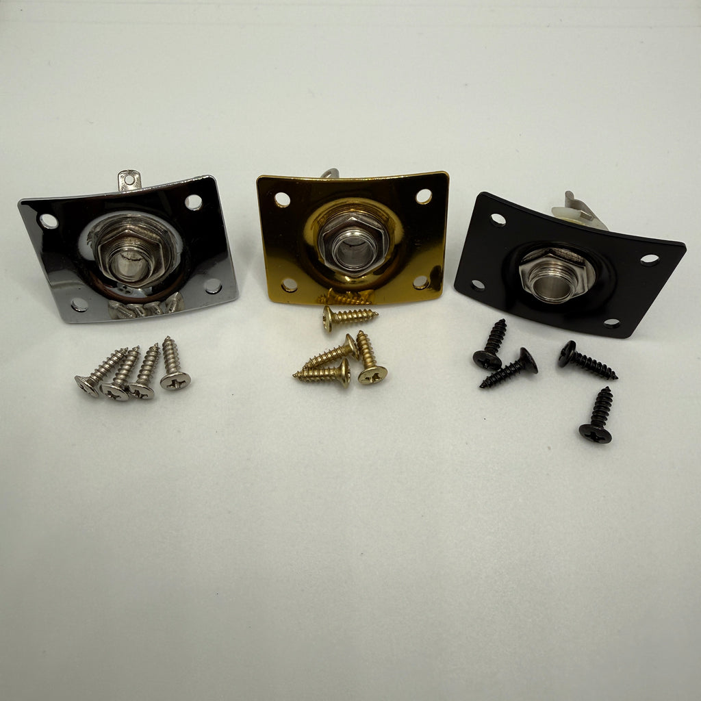 Guitar 6.35mm Output Jack Socket with Plate Cover