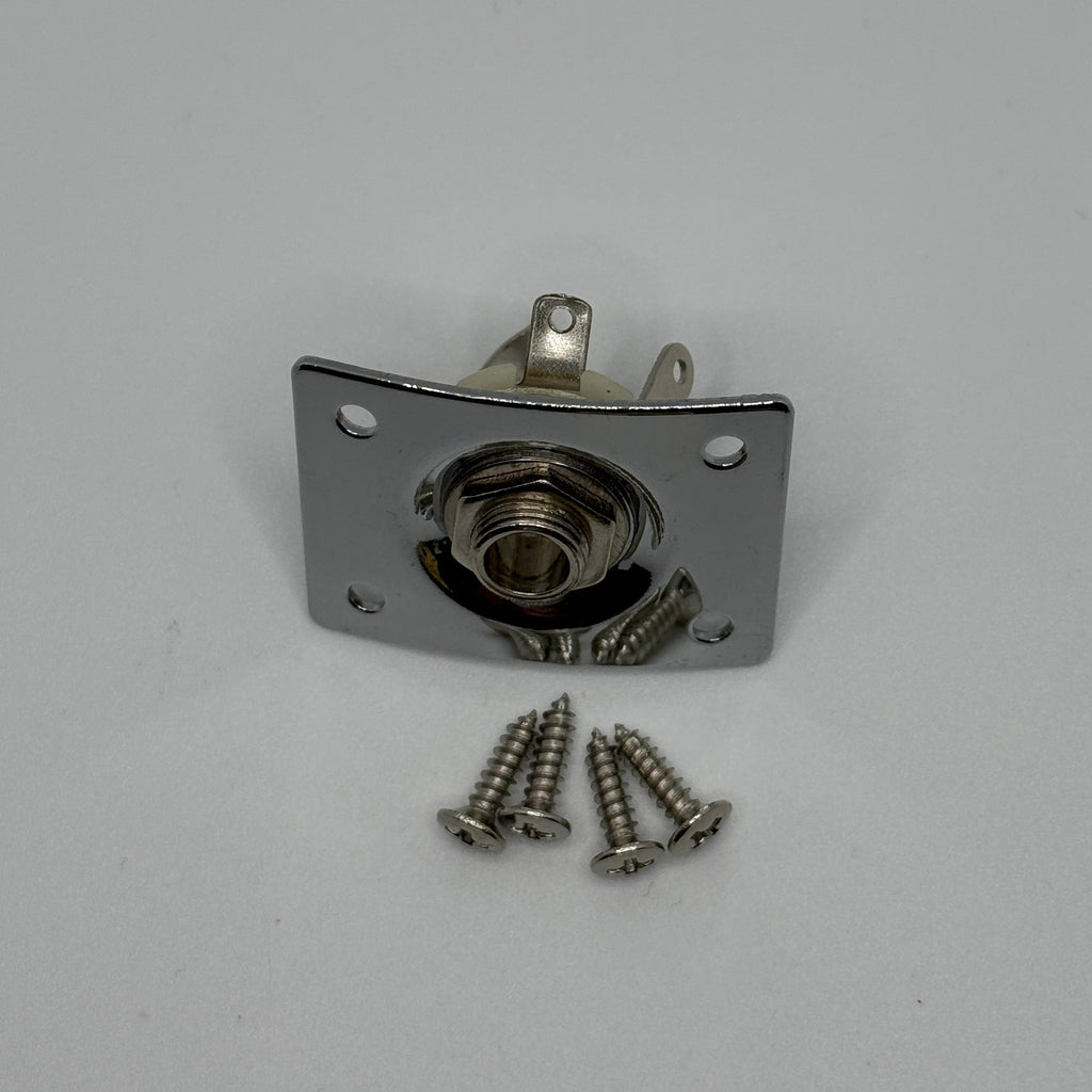 Guitar 6.35mm Output Jack Socket with Plate Cover