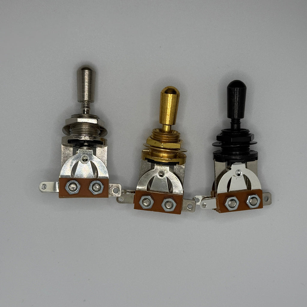 High Quality LP Style Guitar 3 Way Toggle Switch with Tip (plastic / Metal)
