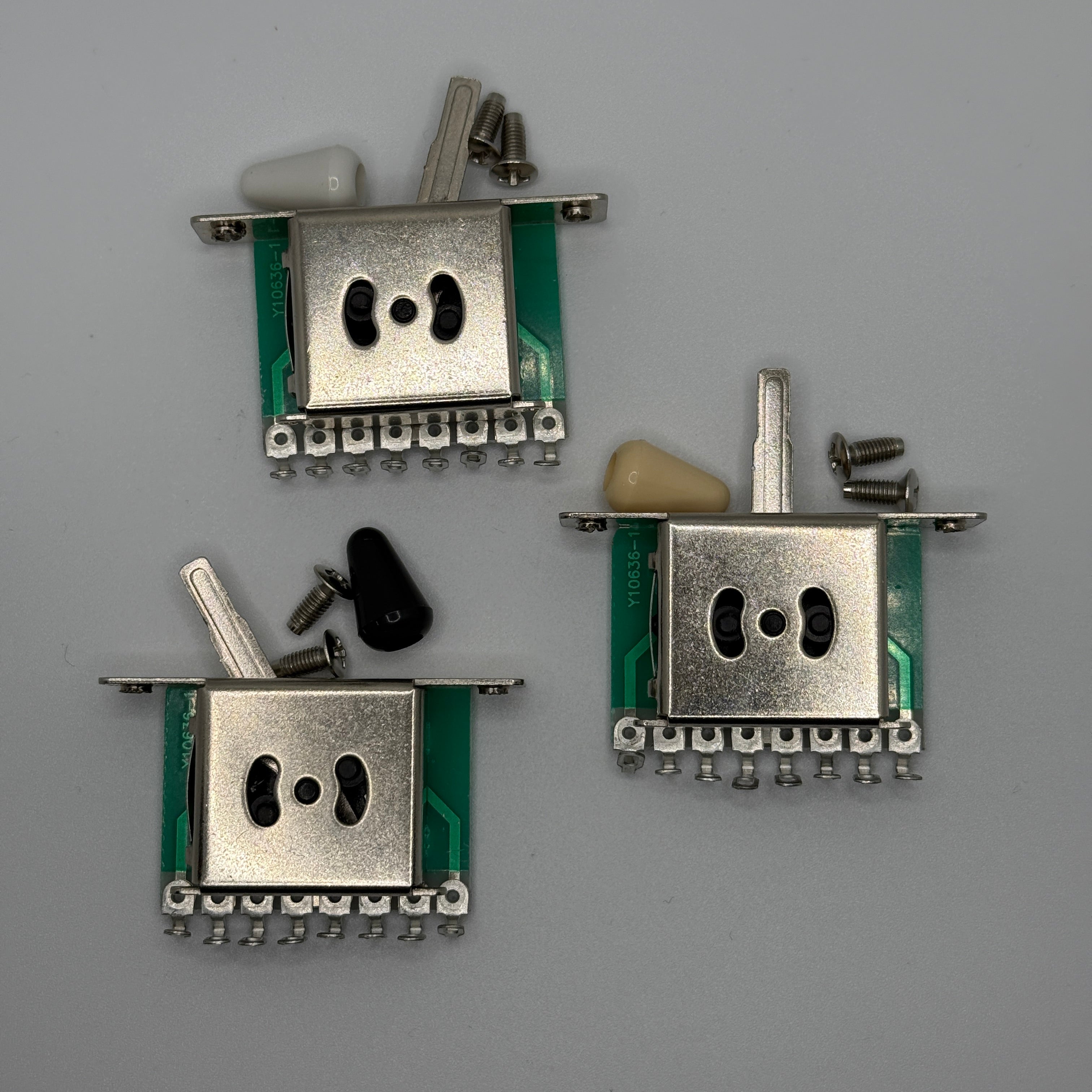5 Way Guitar Switch (Rectangle Shape) with Tip Cream / White / Black