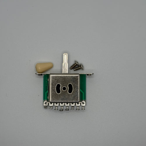 5 Way Guitar Switch (Rectangle Shape) with Tip Cream / White / Black