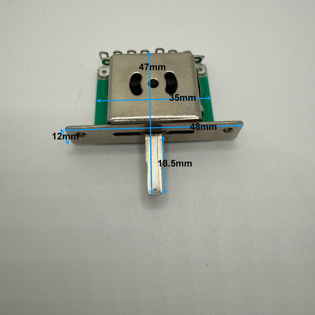 5 Way Guitar Switch (Rectangle Shape) with Tip Cream / White / Black