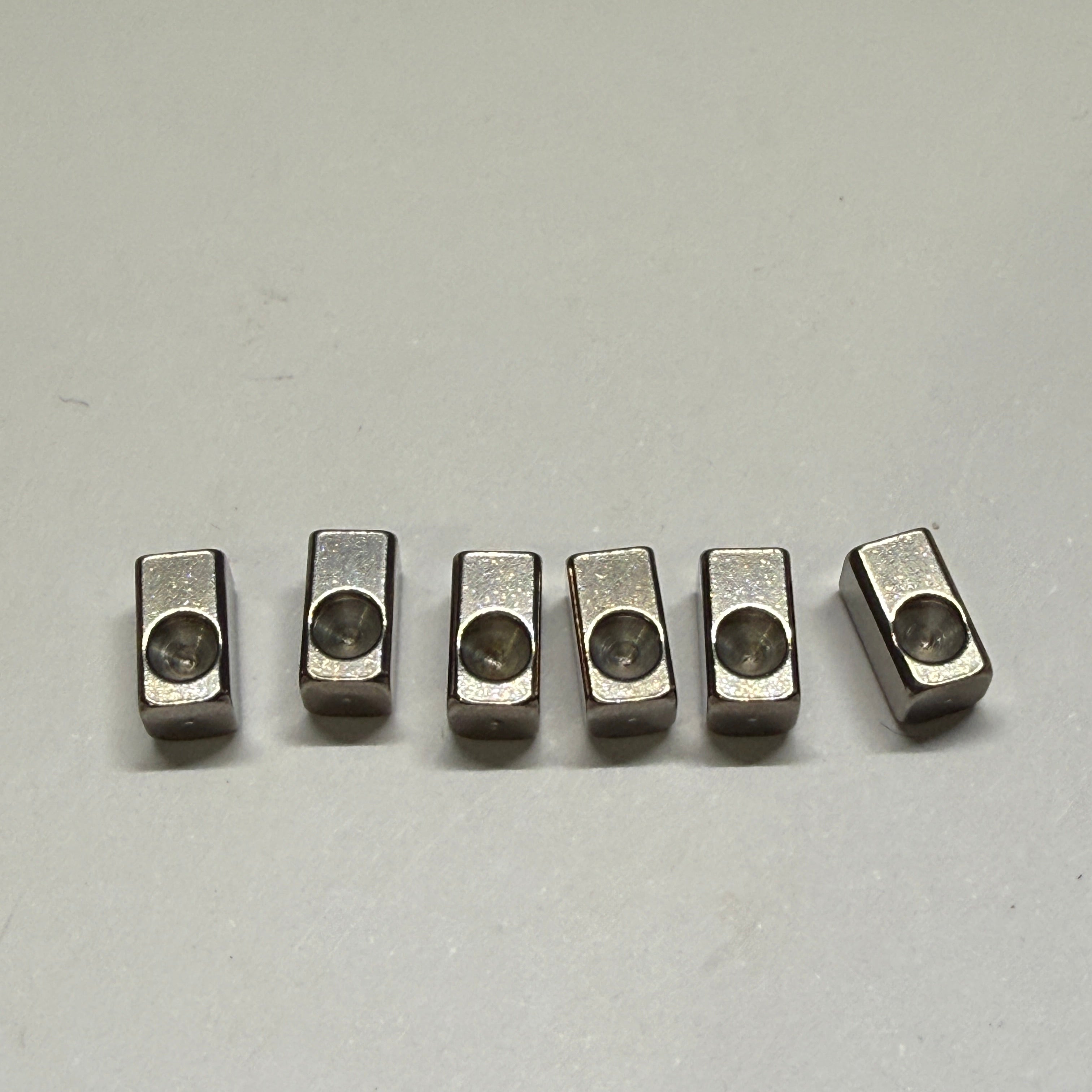 Bridge Saddle String Clamp Block Set - 6 pcs (Metal / Stainless Steel) for Floyd Rose Bridges