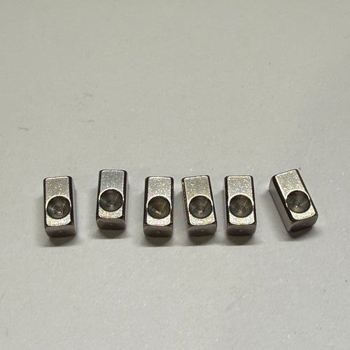 Bridge Saddle String Clamp Block Set - 6 pcs (Metal / Stainless Steel) for Floyd Rose Bridges