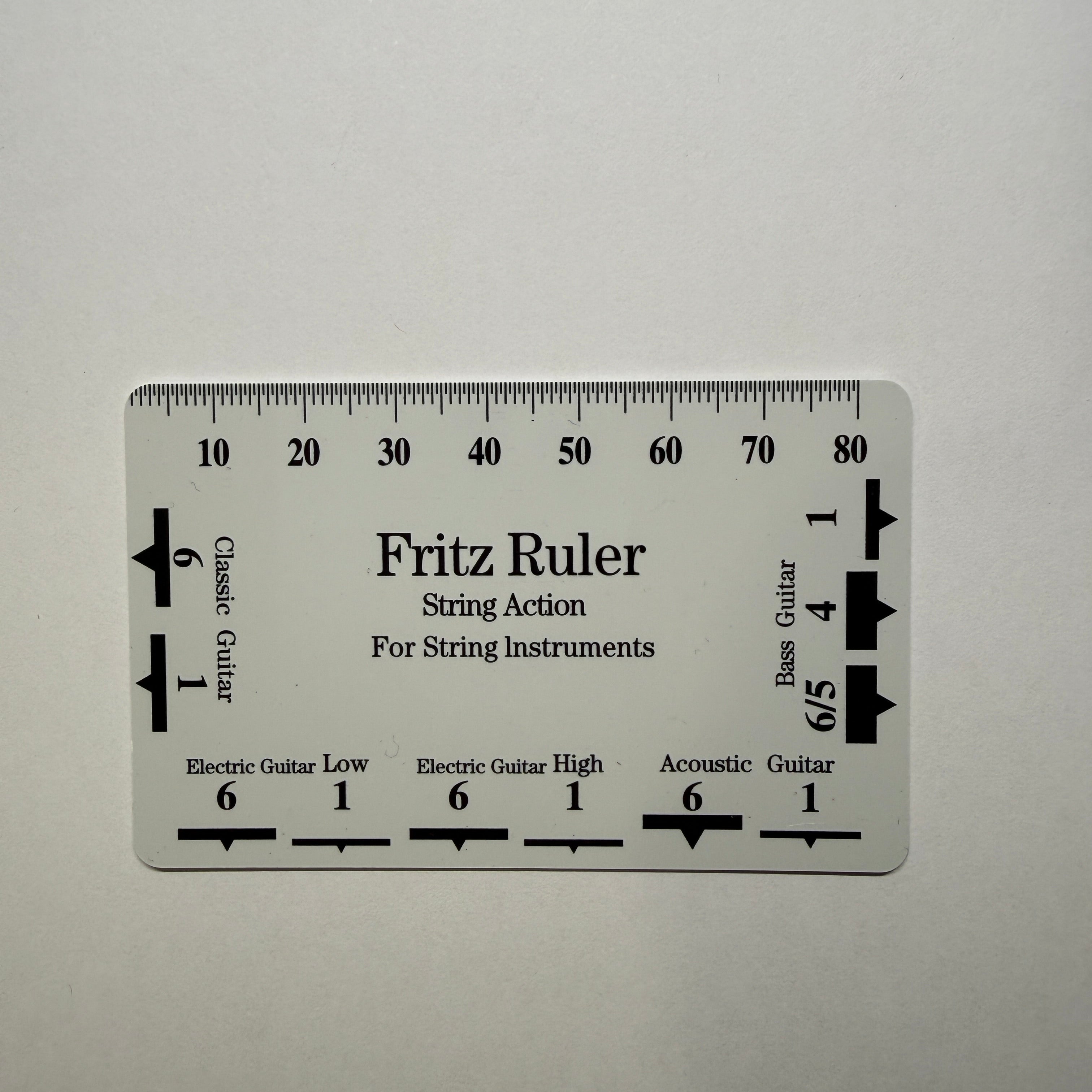 Guitar String Action Ruler (Stainless Steel / Plastic) For Guitar Setup