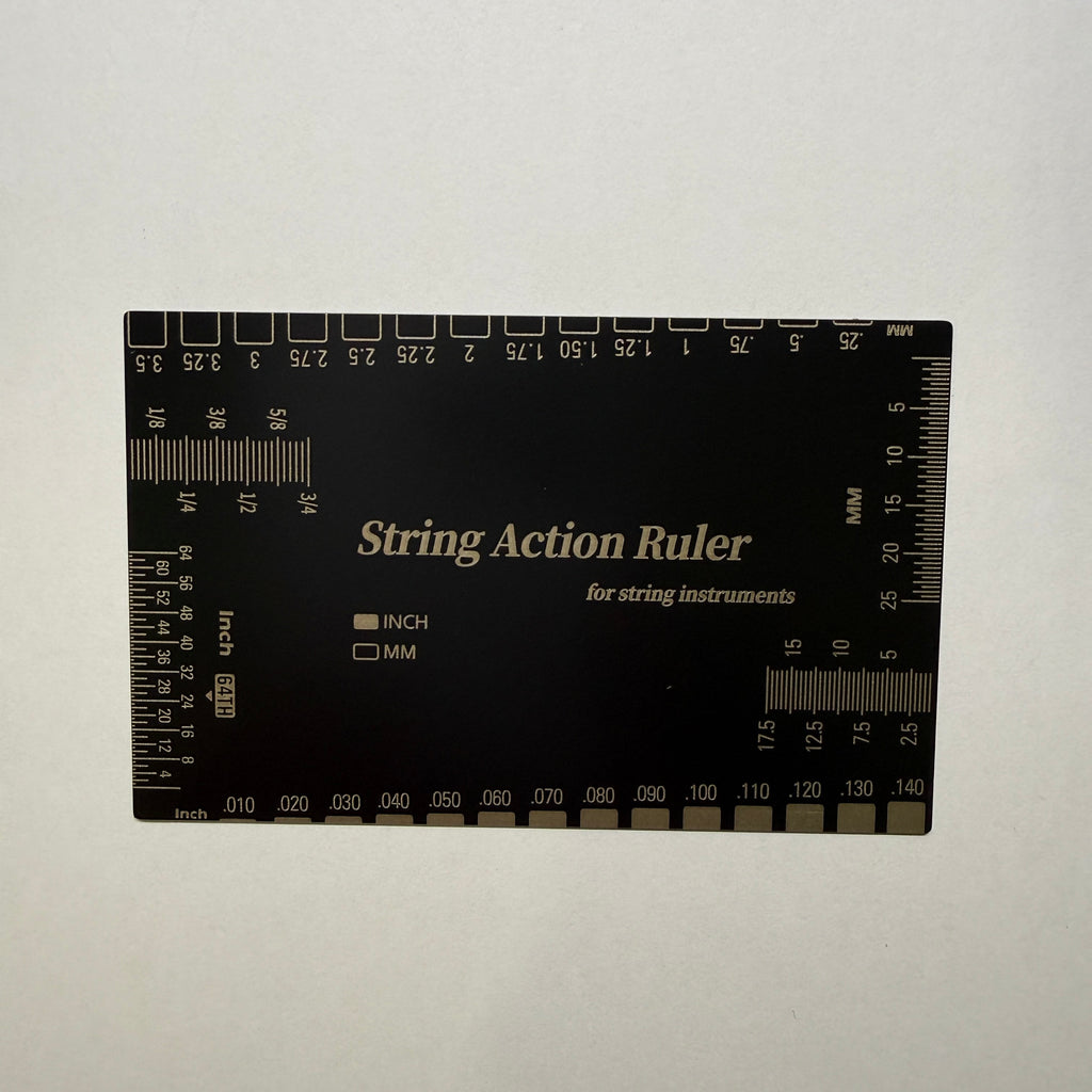Guitar String Action Ruler (Stainless Steel / Plastic) For Guitar Setup