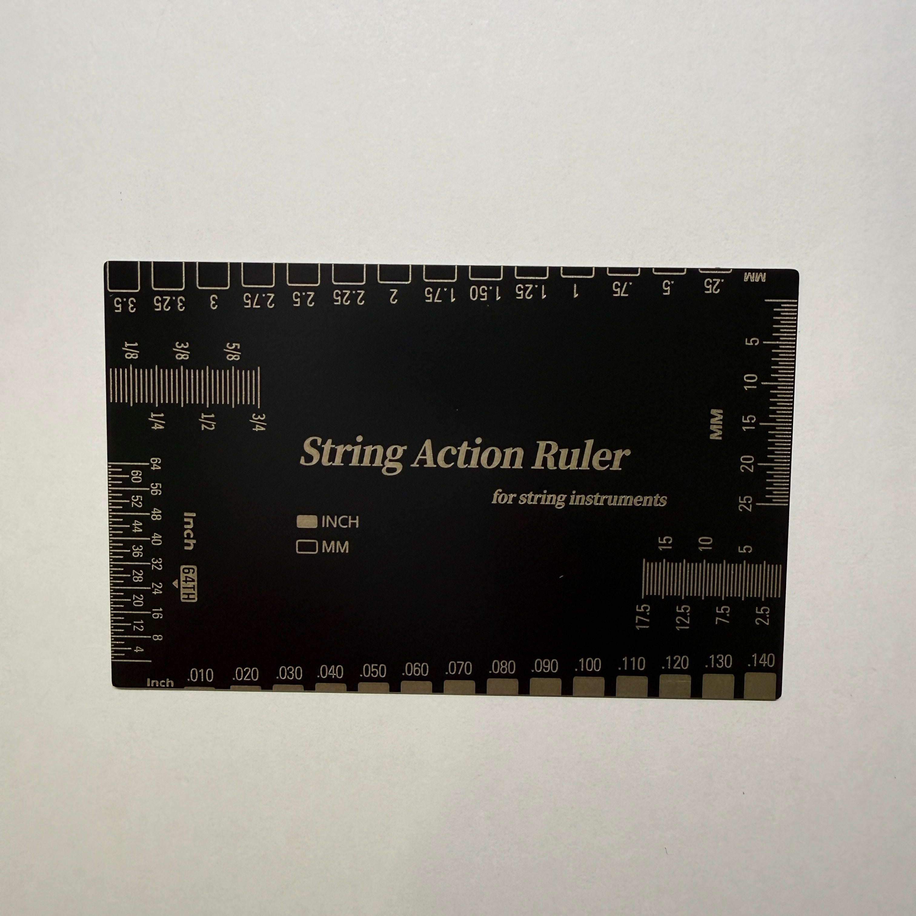 Guitar String Action Ruler (Stainless Steel / Plastic) For Guitar Setup