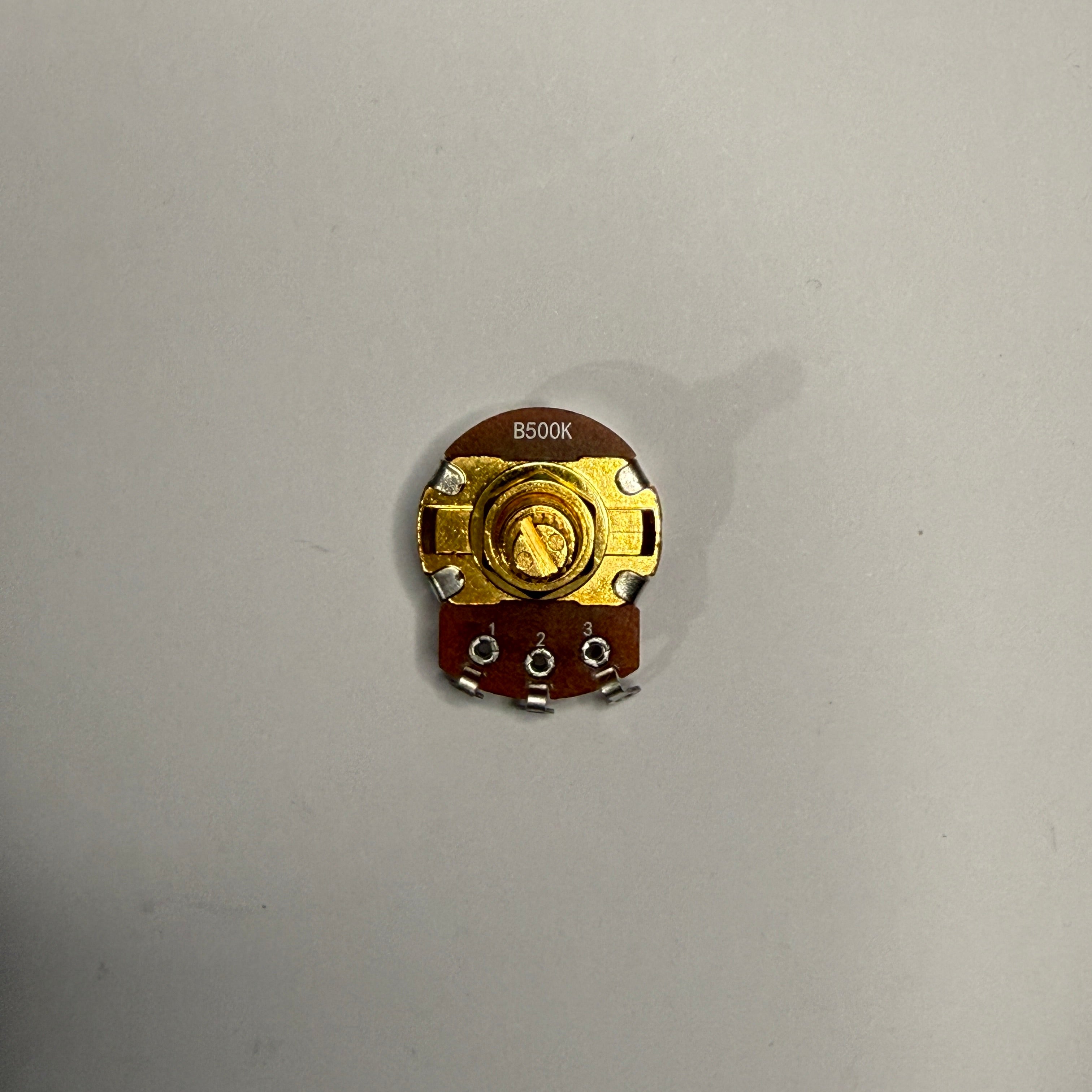 Brass Guitar Pots - Full Size Split Shaft 18 spline / 16 spline Potentiometer for Volume / Tone A250k A500k B250k B500k