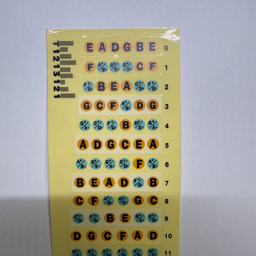 Musical Note Fret Sticker for Electric / Acoustic Guitar (2 sheets)