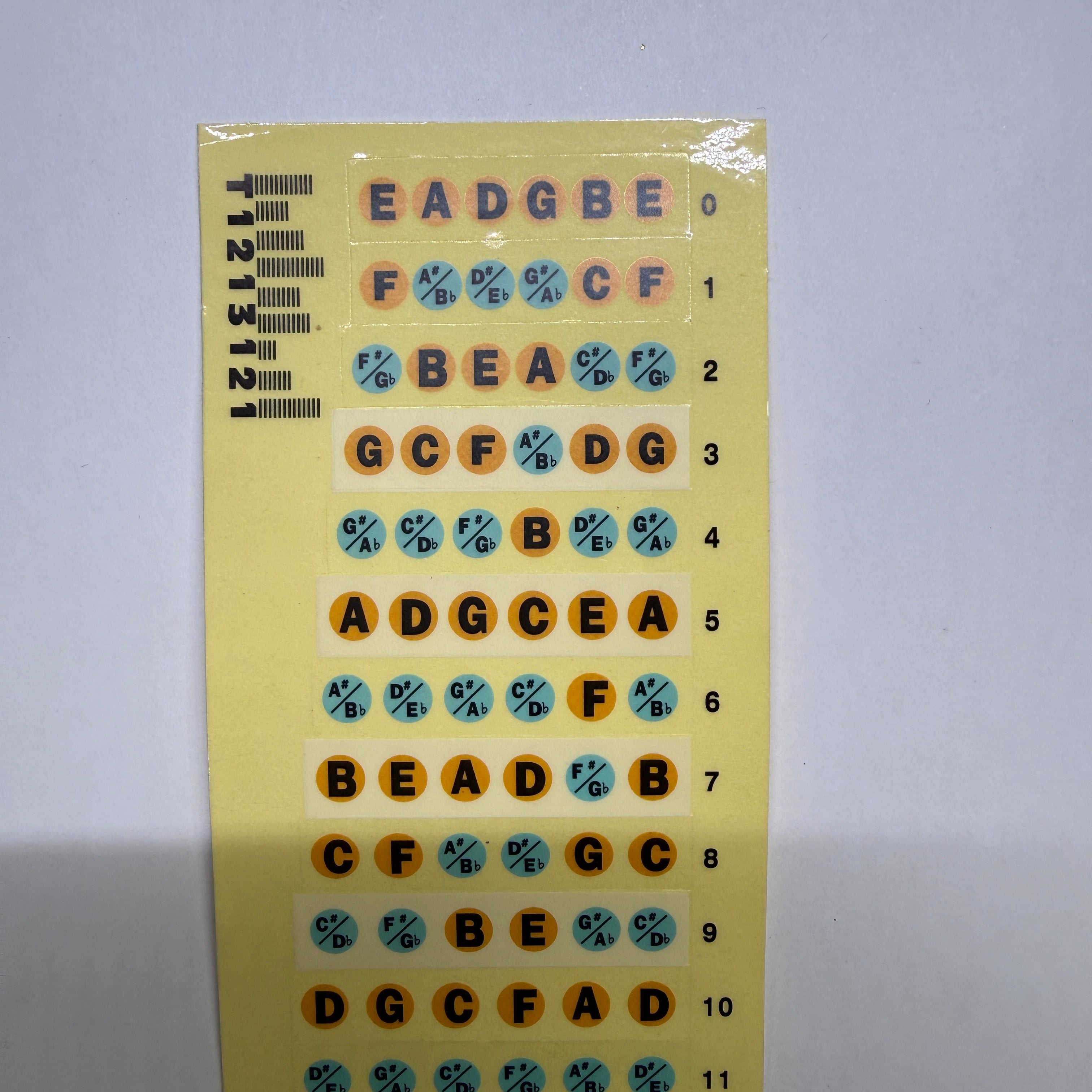 Musical Note Fret Sticker for Electric / Acoustic Guitar (2 sheets)