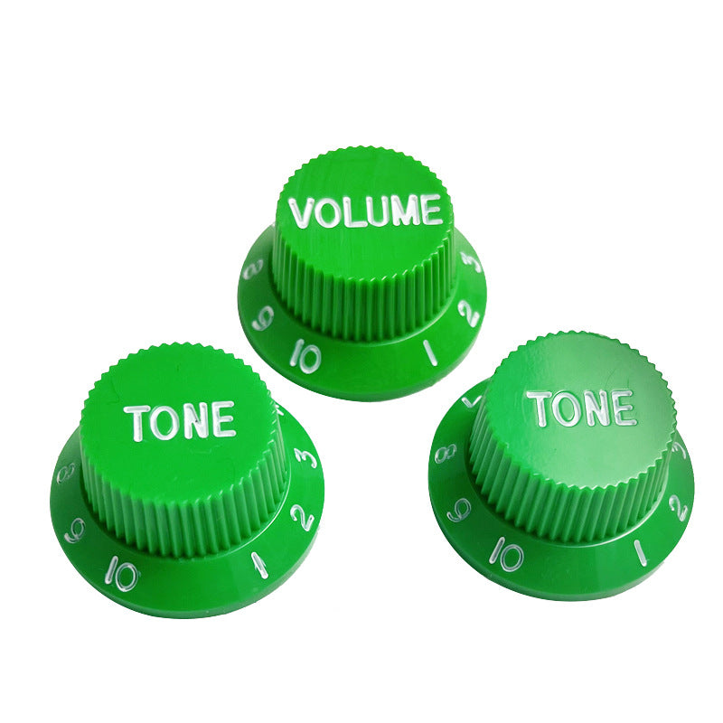 ST Style Guitar Knobs Volume Tone Tone Set (3 pcs) For Split Shaft Pots 24 spline / 20 spline. Multi Colours.