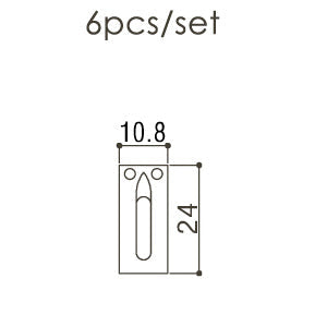 Gotoh Contemporary Telecaster Replacement Saddles Brass 10.8mm Width