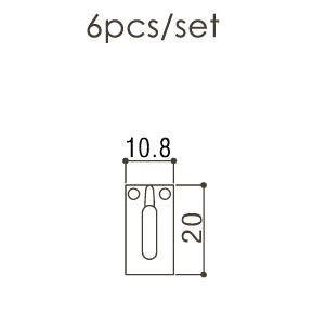 Gotoh Tremolo Saddles Steel 10.8mm Width