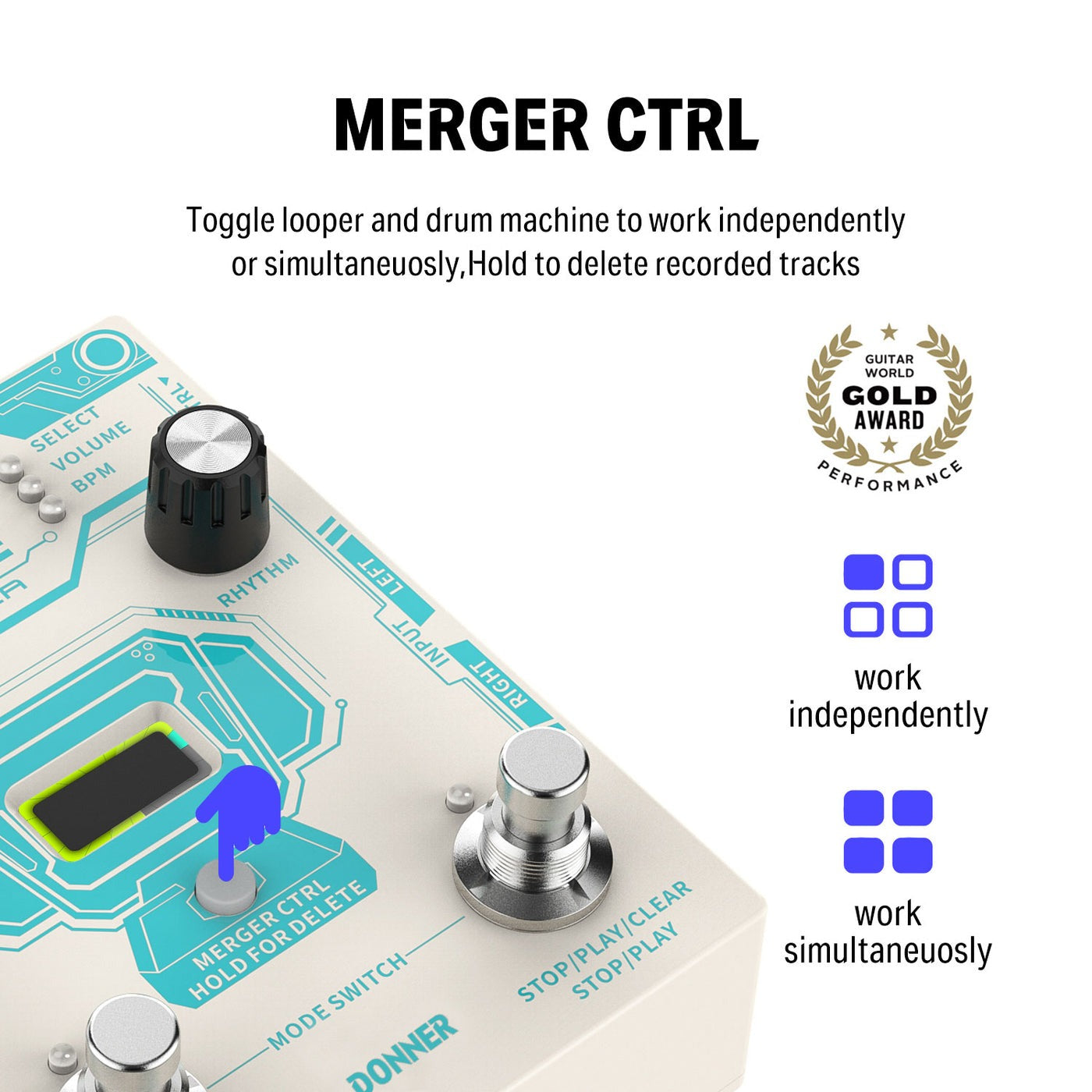 Donner Circle Looper Effect Pedal