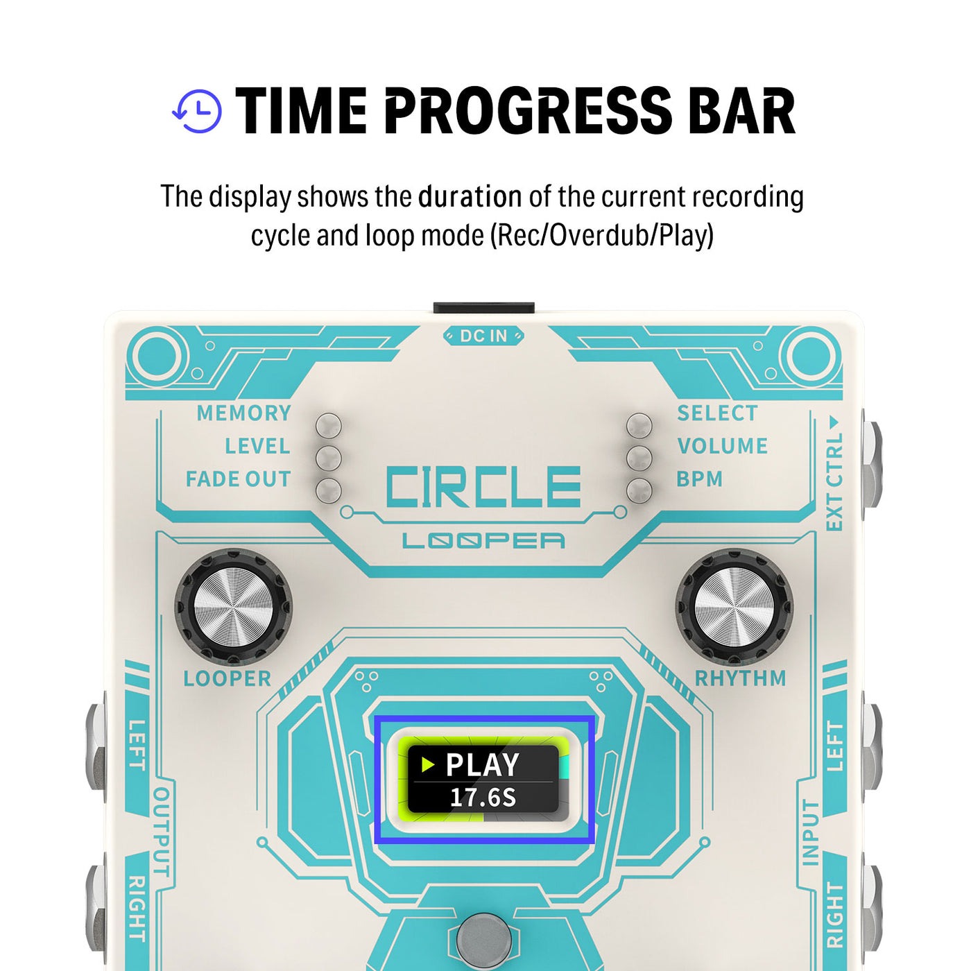 Donner Circle Looper Effect Pedal