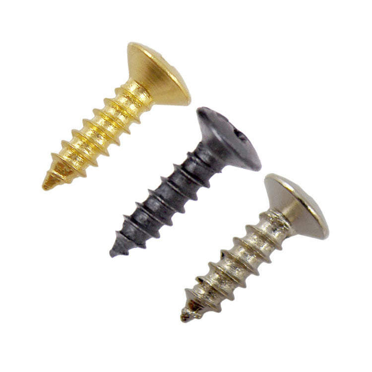 Guitar Pickguard Screw (12 pcs) Chrome / Gold / Black