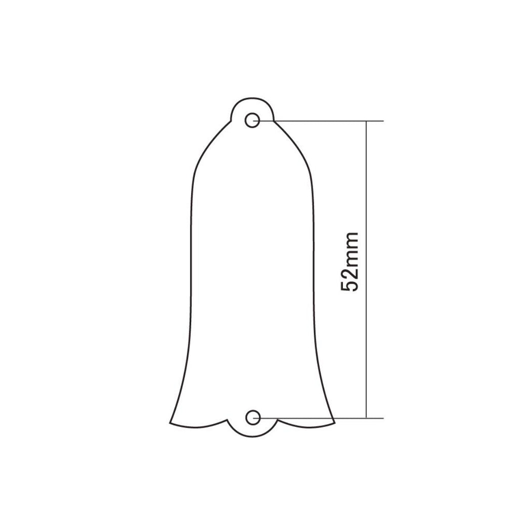 Hosco Truss Rod Cover For Gibson Black/White 2 Ply