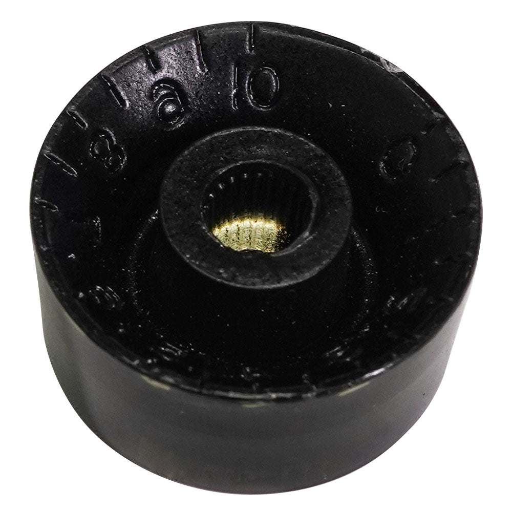 Hosco Speed Knob (Set of 4) Relic Black, CAB Material, Embossed Off-White Numbers, USA fit and CTS pots