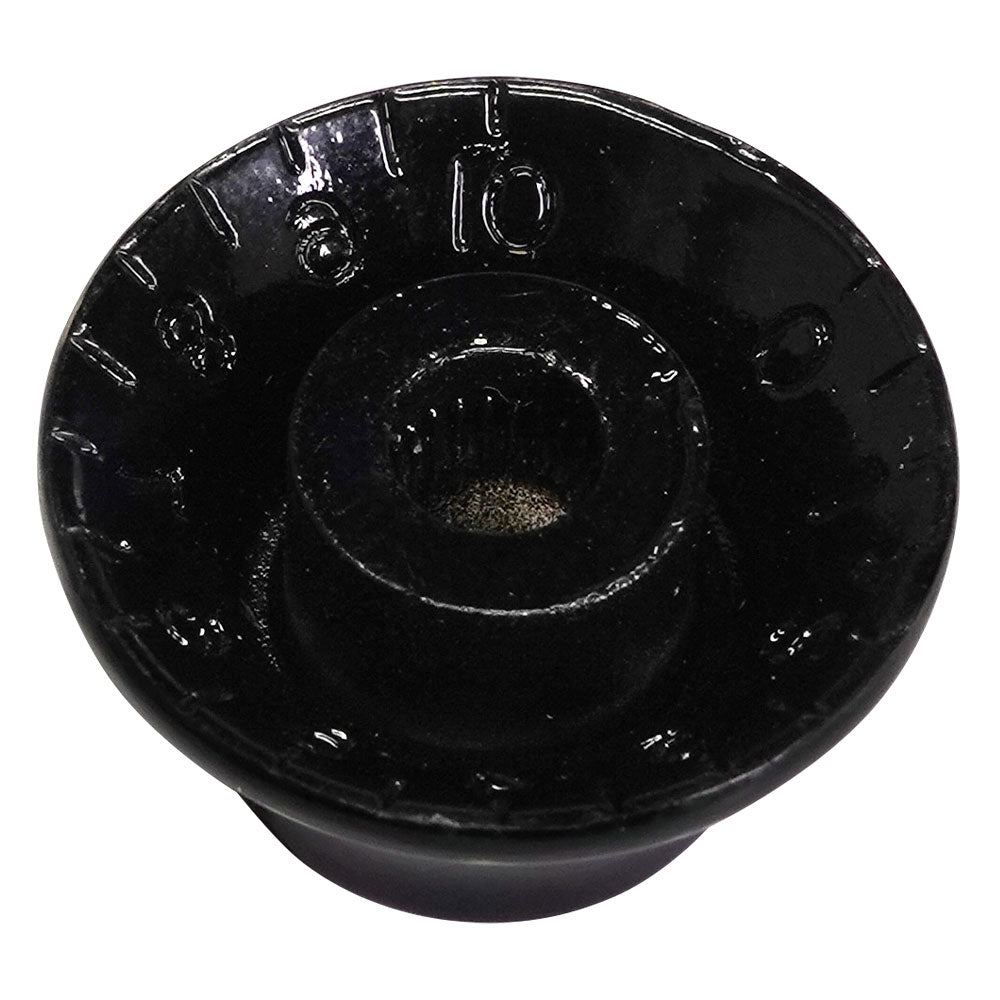 Hosco Bell Knob (Set of 4) Relic Black, CAB Material, Embossed Off-White Numbers, USA fit and CTS pots