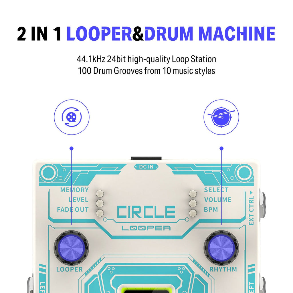 Donner Circle Looper Effect Pedal