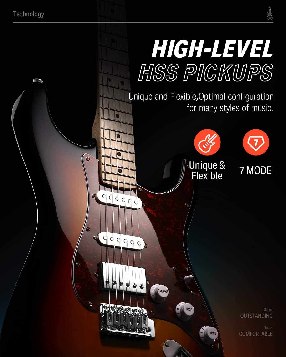 Donner DST-152 ST Electric Guitar Kit